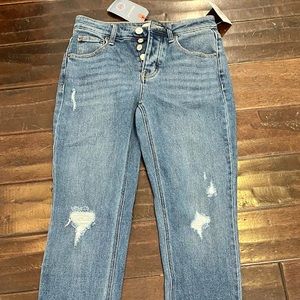 NWT Rewind juniors high rise straight leg Jean